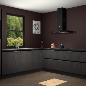 Beton antraciet greeploze keuken Lublin 63710