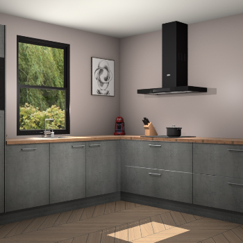Beton parelgrijs keuken Lublin 63748