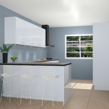 Sneeuwwitte hoogglans keuken Sopot 64560