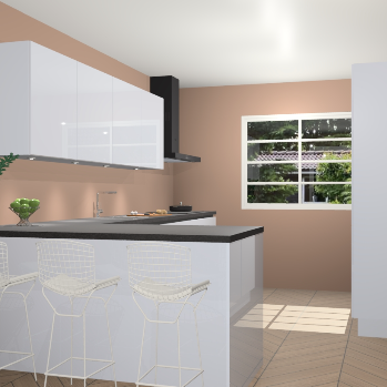 Sneeuwwitte hoogglans greeploze keuken Sopot 64564