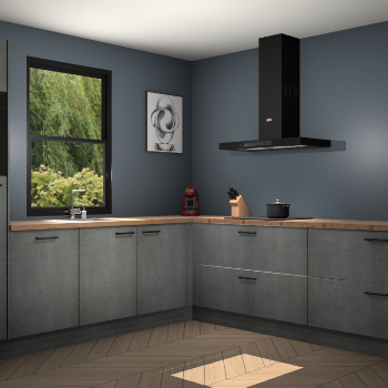 Beton parelgrijs keuken Lublin 63751