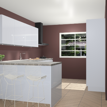 Sneeuwwitte hoogglans greeploze keuken Sopot 64567