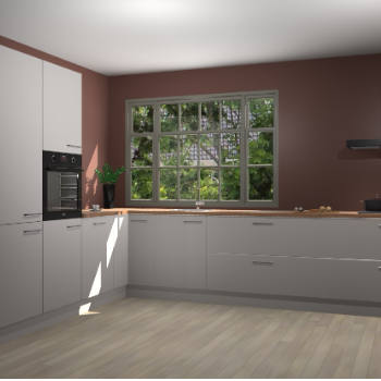 Zijdegrijze keuken Malaga 70141