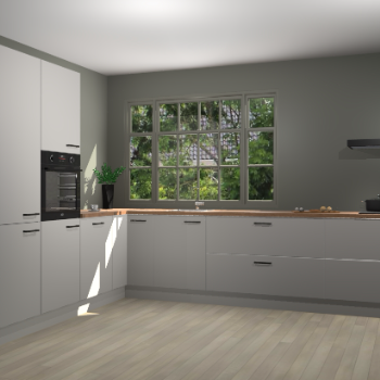 Zijdegrijze keuken Malaga 70145