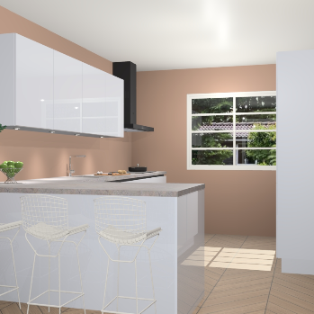 Sneeuwwitte hoogglans greeploze keuken Sopot 64577