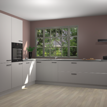 Zijdegrijze keuken Malaga 70156