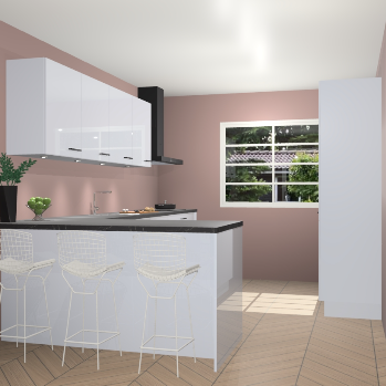 Sneeuwwitte hoogglans keuken Sopot 64580