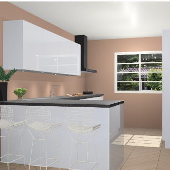 Sneeuwwitte hoogglans greeploze keuken Sopot 64582