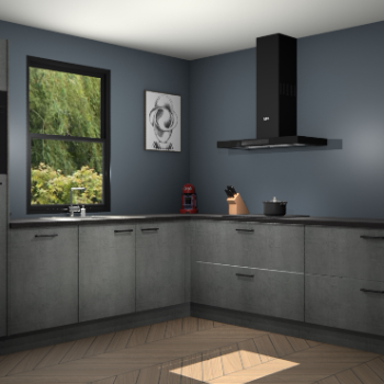 Beton parelgrijs keuken Lublin 63817