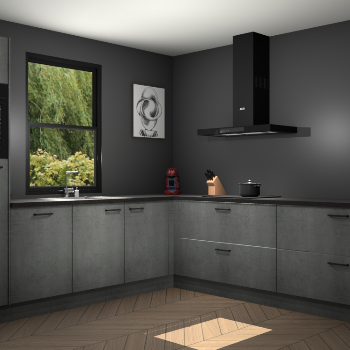 Beton parelgrijs keuken Lublin 63819