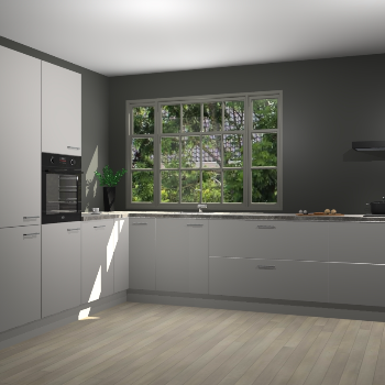 Zijdegrijze keuken Malaga 70166