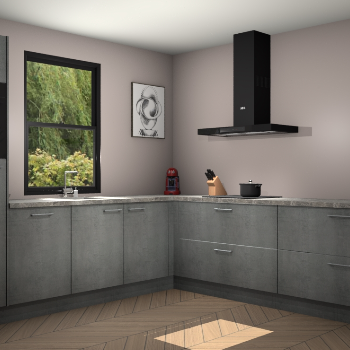 Beton parelgrijs keuken Lublin 63822