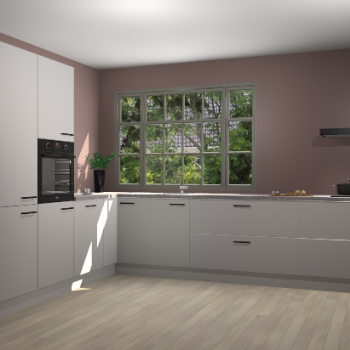 Zijdegrijze keuken Malaga 70179