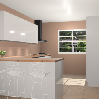 Zijdegrijze hoogglans greeploze keuken Sopot 64887