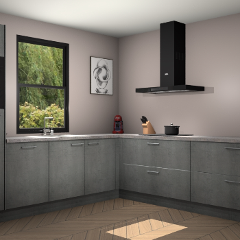 Beton parelgrijs keuken Lublin 63842