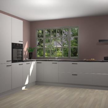 Zijdegrijze keuken Malaga 70186