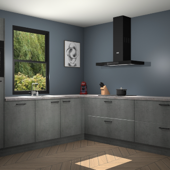 Beton parelgrijs keuken Lublin 63845