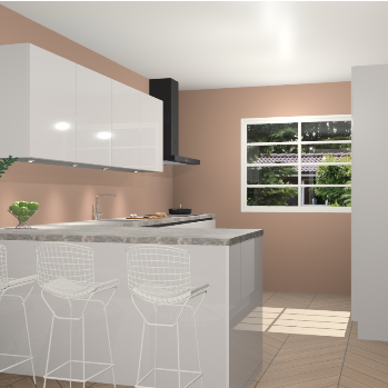 Zijdegrijze hoogglans greeploze keuken Sopot 65054