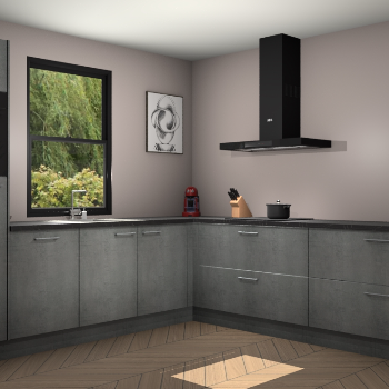 Beton parelgrijs keuken Lublin 63887