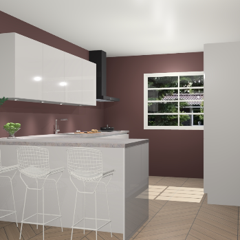 Zijdegrijze hoogglans greeploze keuken Sopot 65057