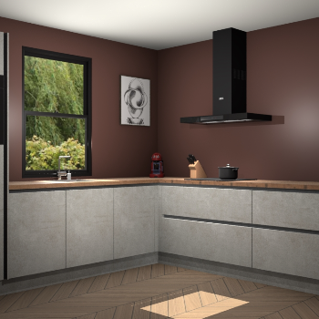  Beton opaal greeploze keuken Lublin 63901