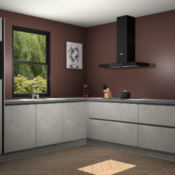  Beton opaal greeploze keuken Lublin 63922