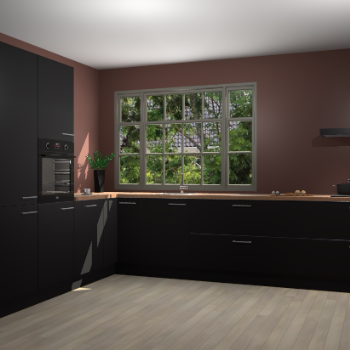 Zwarte keuken Malaga 70473