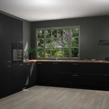 Zwarte keuken Malaga 70474