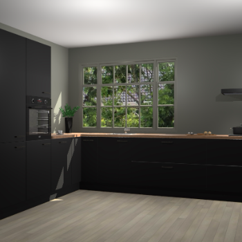 Zwarte keuken Malaga 70477