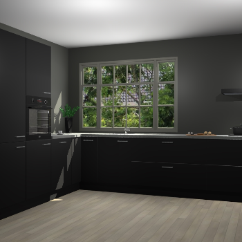 Zwarte keuken Malaga 70480