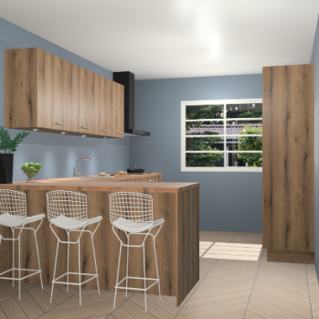 Goud eiken keuken Sopot 63936