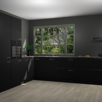 Zwarte keuken Malaga 70486