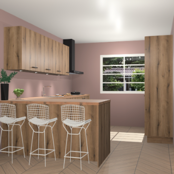 Goud eiken keuken Sopot 63938