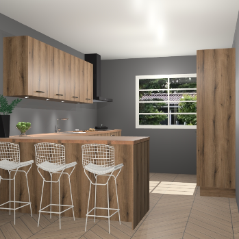 Goud eiken keuken Sopot 63939