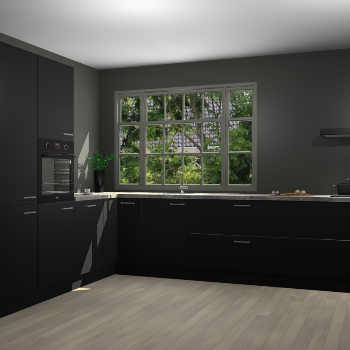 Zwarte keuken Malaga 70509