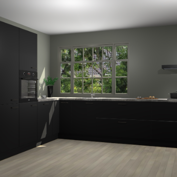 Zwarte keuken Malaga 70512