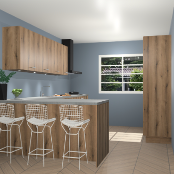 Goud eiken keuken Sopot 63949