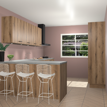 Goud eiken keuken Sopot 63951