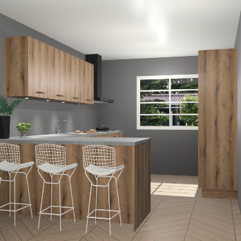 Goud eiken keuken Sopot 63952