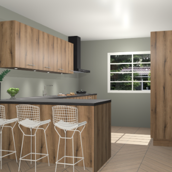 Goud eiken keuken Sopot 63954