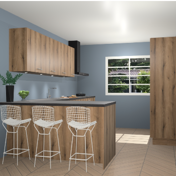 Goud eiken keuken Sopot 63956