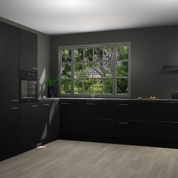 Zwarte keuken Malaga 70521