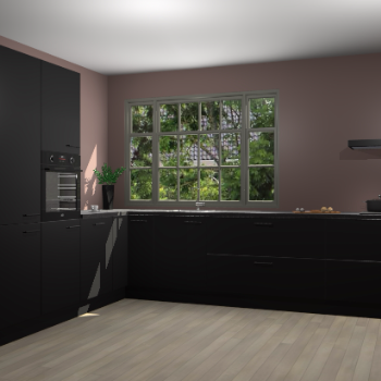 Zwarte keuken Malaga 70523