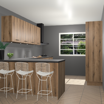 Goud eiken keuken Sopot 63960