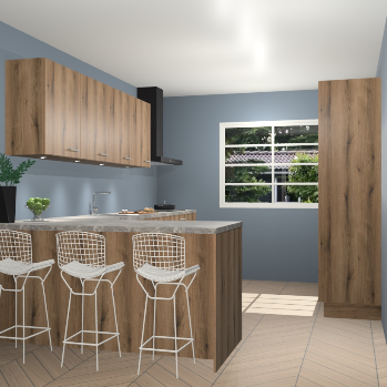 Goud eiken keuken Sopot 63963