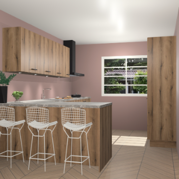 Goud eiken keuken Sopot 63967