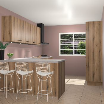 Goud eiken keuken Sopot 63981