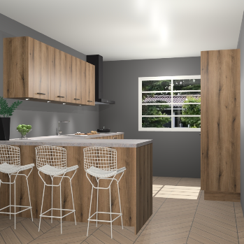 Goud eiken keuken Sopot 63982