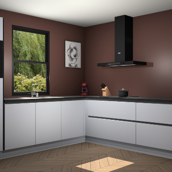 Sneeuwwitte greeploze keuken Lublin 65012