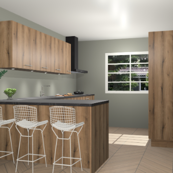 Goud eiken keuken Sopot 63984